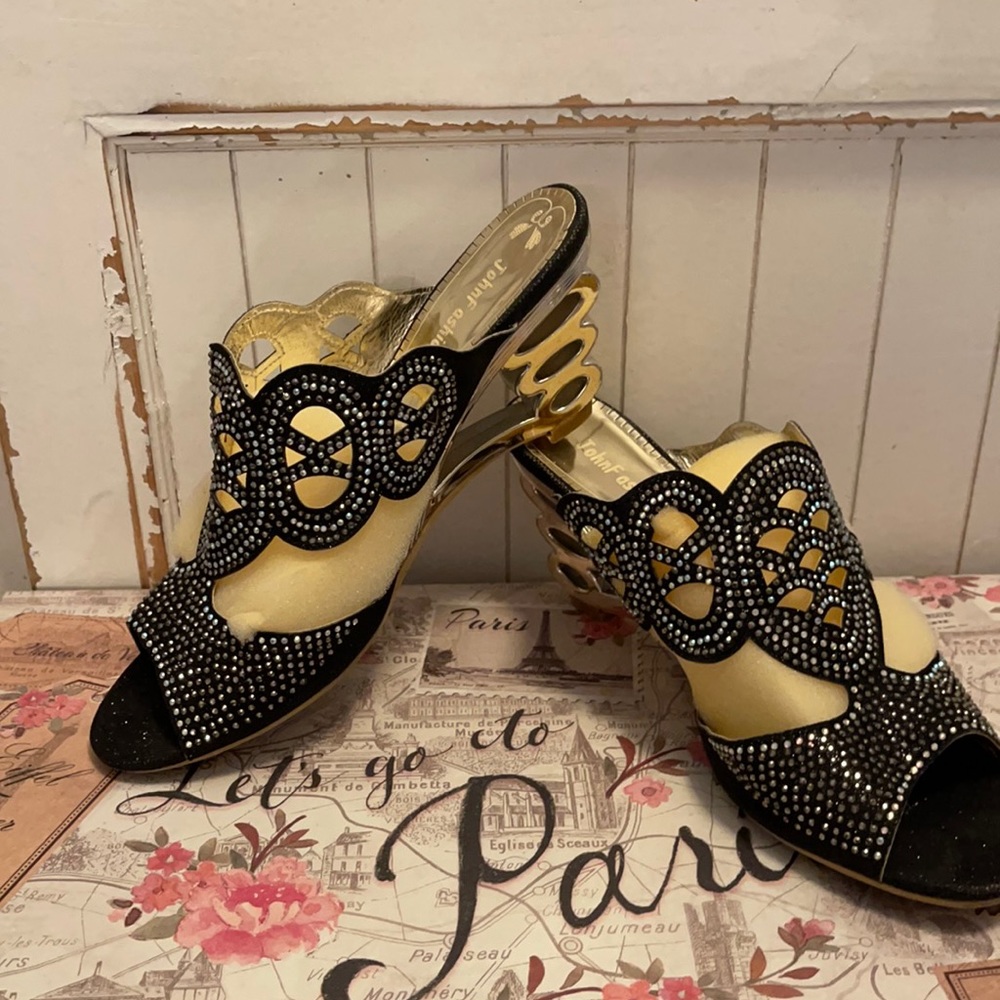 Rhinestone studded John Fashion sandals